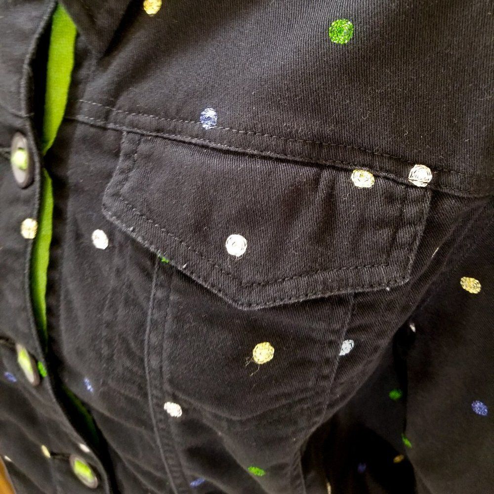 Ruby Rd Embroidered Denim Jacket size 10 - Picture 5 of 8